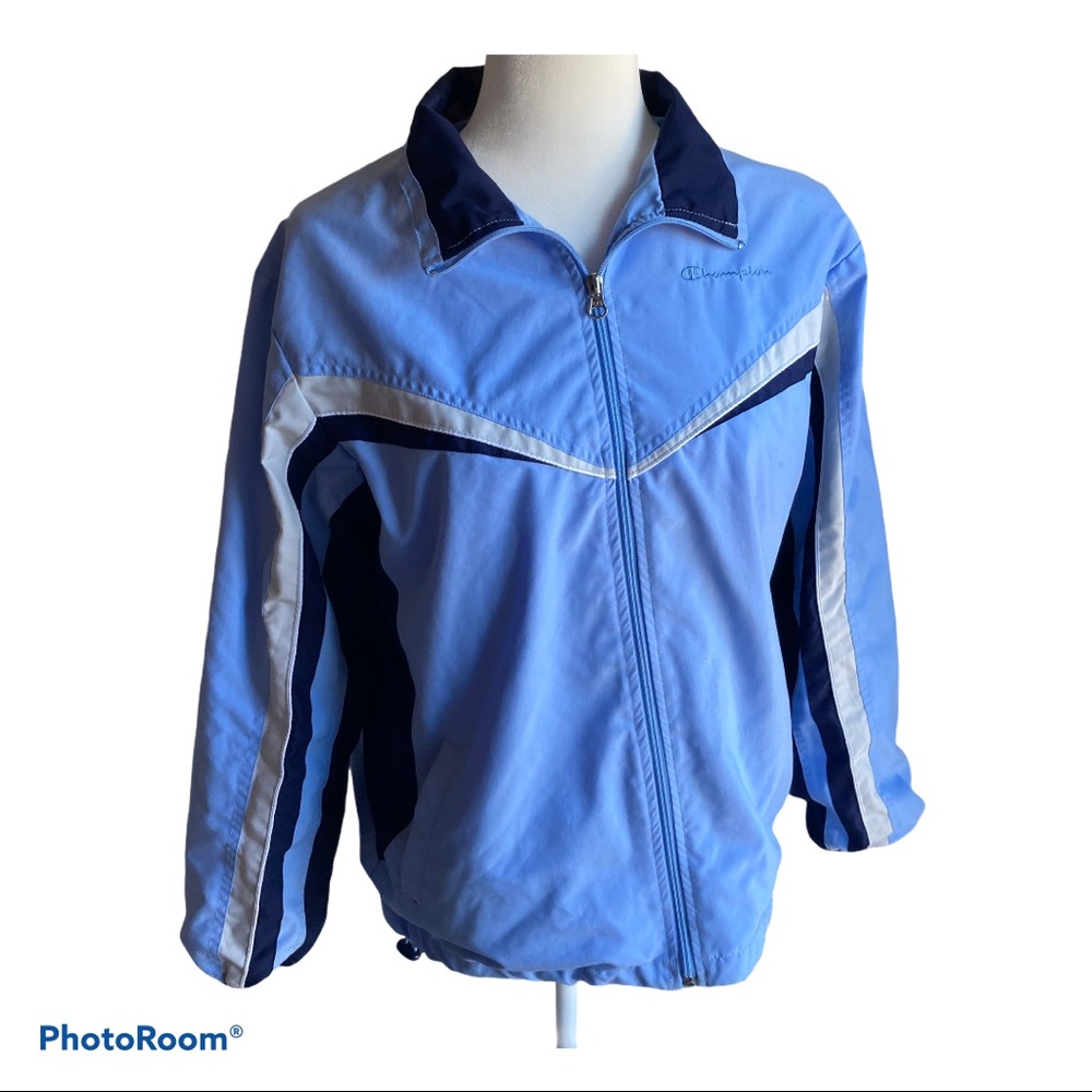 Vintage Champion lightweight Tar Heels colors Track Jacket
